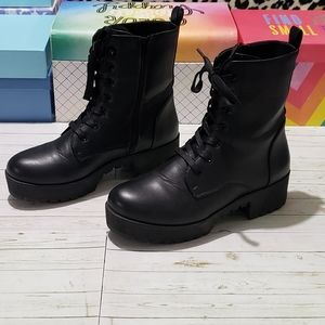 chinese laundry combat boots